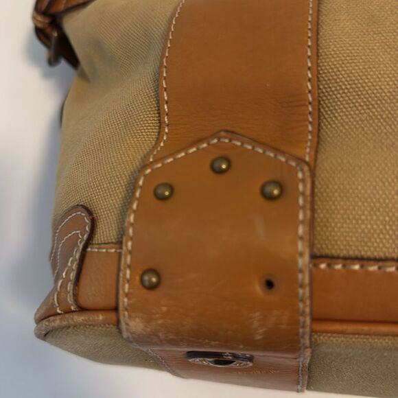 J Crew Woman’s Y2K Canvas/ Leather Shoulder Bag. - Picture 8 of 13